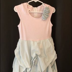 Adorable asymmetrical girls dress by Biscotti